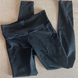 Athleta Elation Blue knit leggings